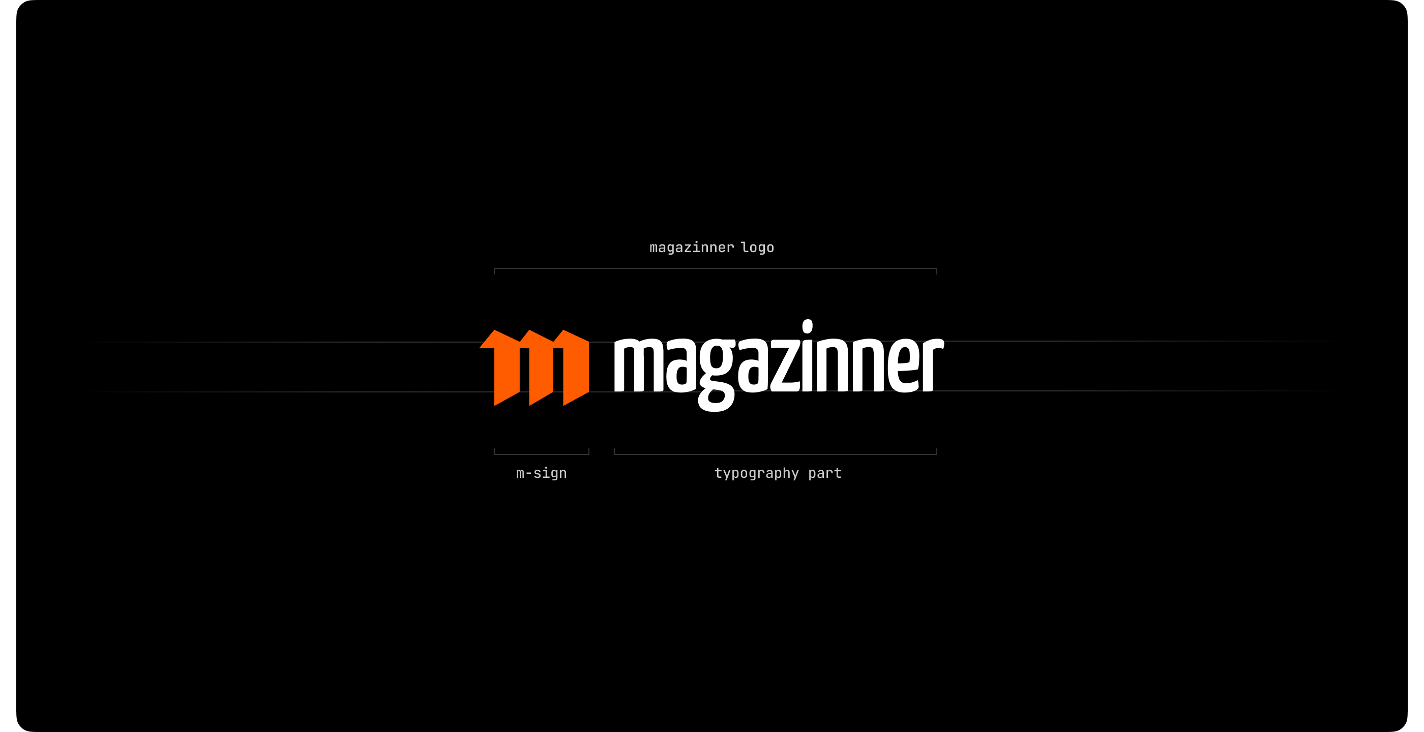 Magazinner: Айдентика построена как гибкая продуктовая система.